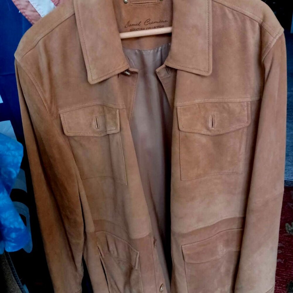 Cremieux Suede Car Coat